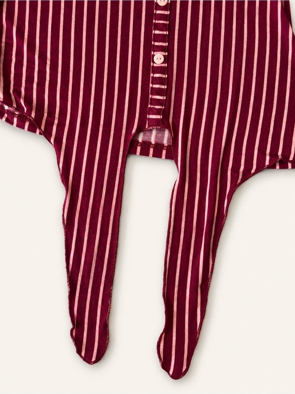 NWT ModCloth Timely Arrival Tie Waist Top -
Red and Pink Stripes - Picture 6 of 10